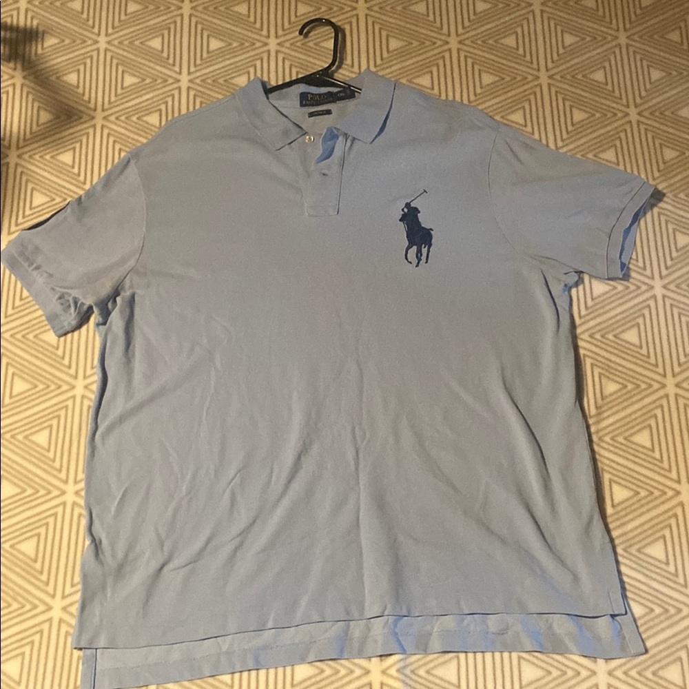 Polo by Ralph Lauren Men's Light Blue Polo‎ Shirt